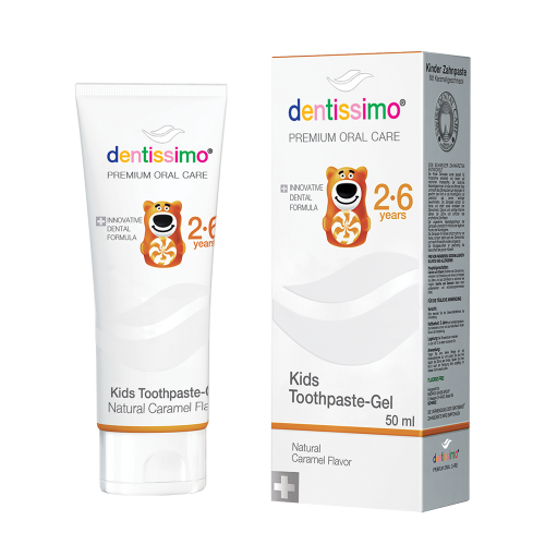 Dentissimo KIDS 2-6 with CARAMEL AROMA Toothpaste