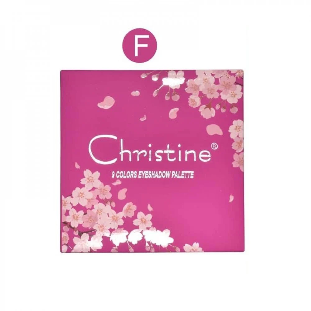 باليت ظلال عيون 9 ألوان من كريستين (E2213-F)