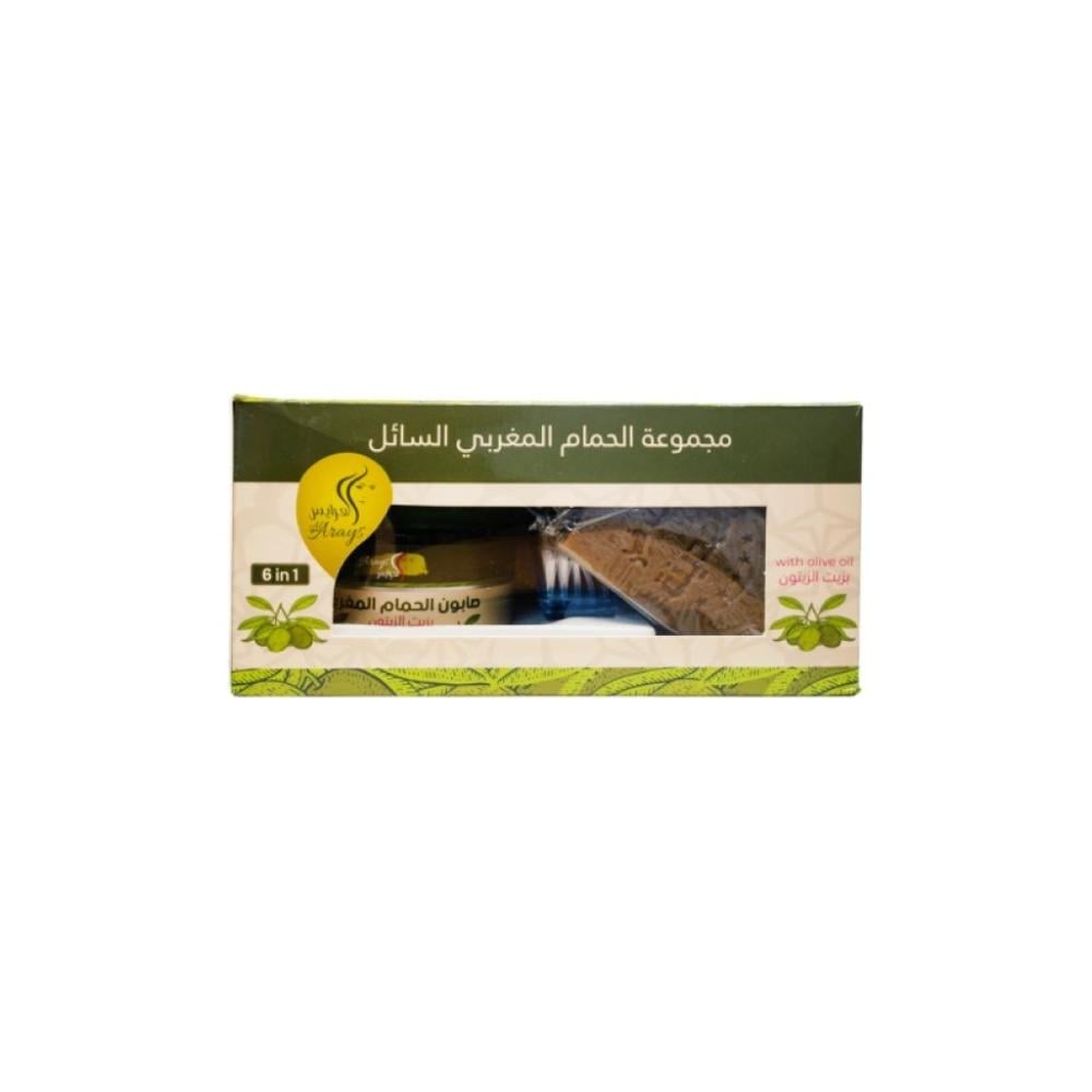 العرايس مجموعة الحمام المغربي السائل 6 في 1
