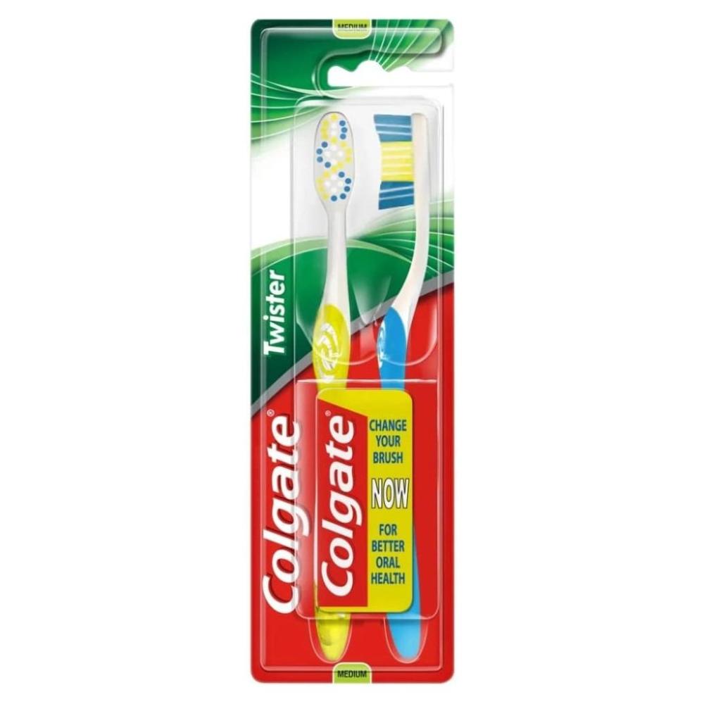 فرشاة كولجيت تويستر 2 عبوة متوسطة