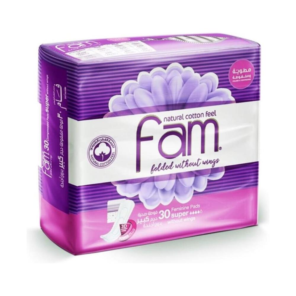 فام فوط أنثوية مقاس 30X8 ثلاثي الأبعاد سوبر بدون أجنحة