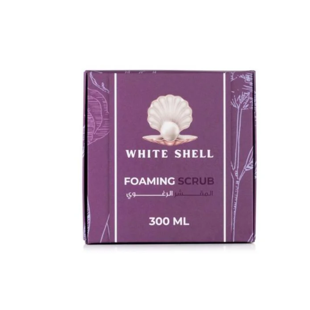 مقشر تبييض البشرة الرغوي وايت شيل 300 مل