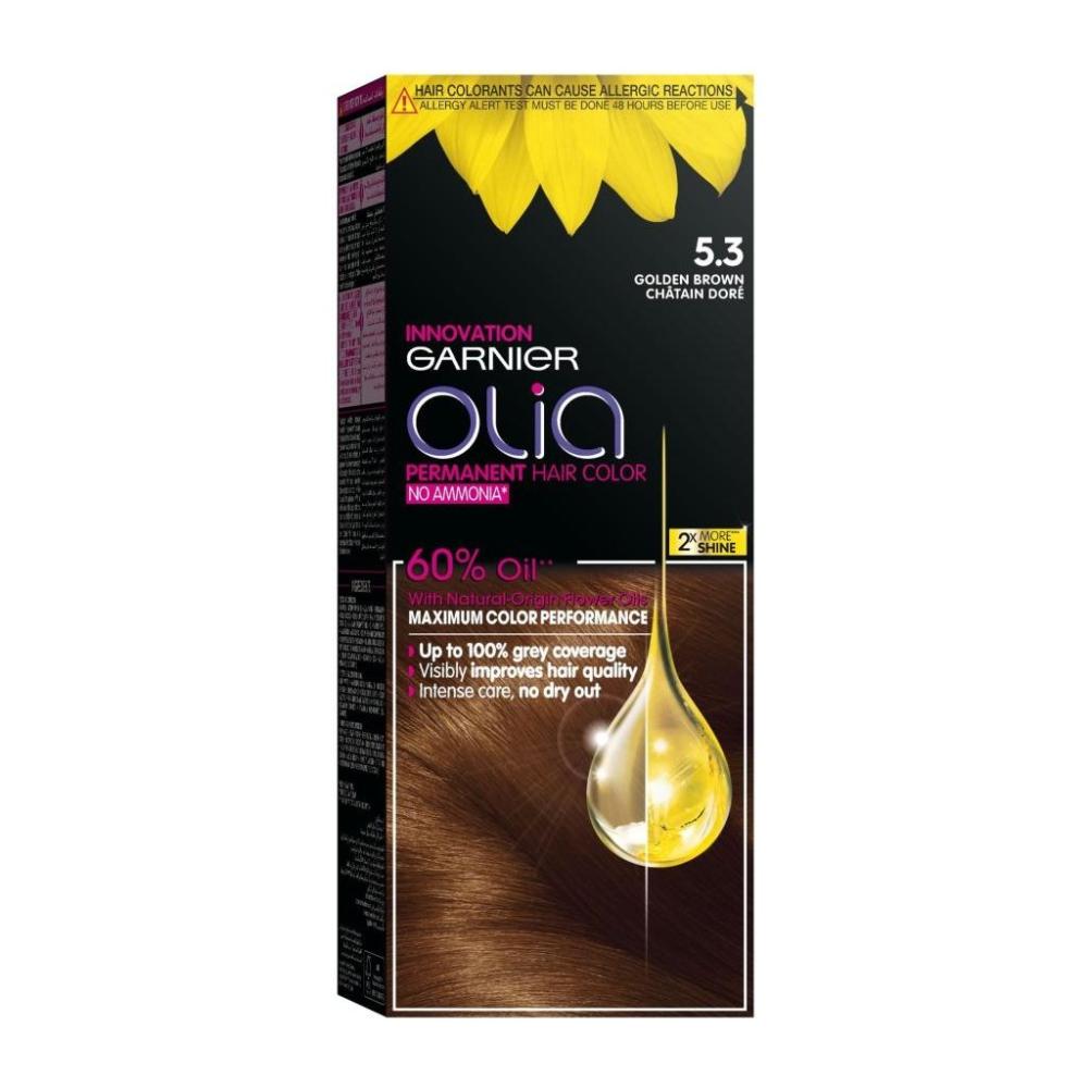 غارنييه صبغه شعر اوليا 5.3 بني ذهبي