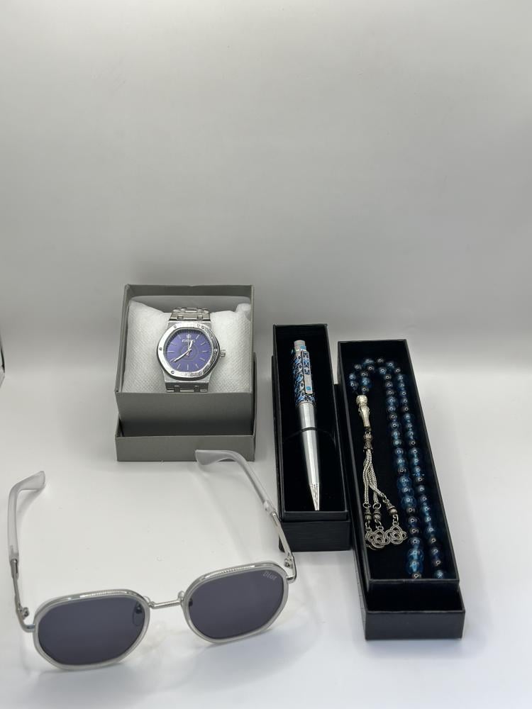 عرض اليوم الوطني (قلم+ساعة+سبحة+نظارة)