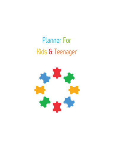 Kids and teenager planner