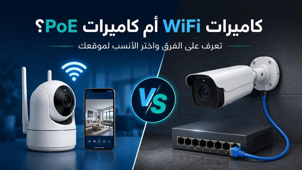 الفرق بين كاميرات WiFi وكاميرات PoE وأيهما أفضل؟