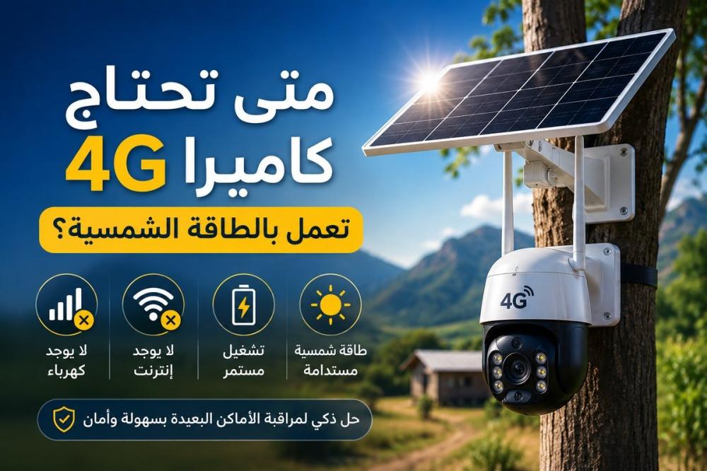 متى تحتاج كاميرا 4G تعمل بالطاقة الشمسية؟