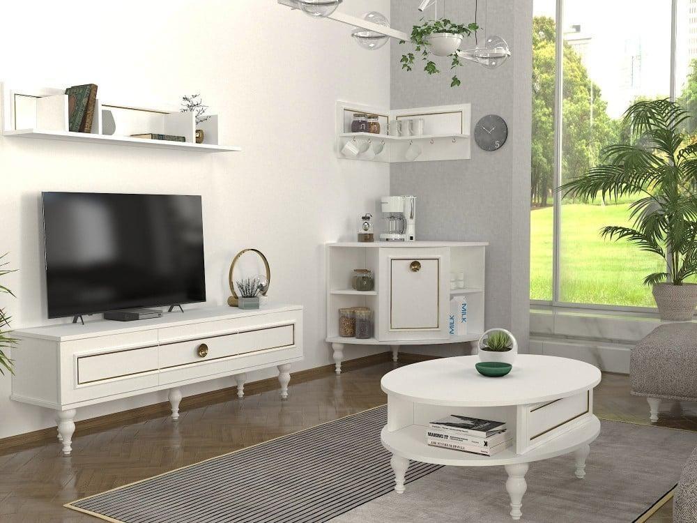 افضل 5 اطقم طاولات لعام 2024 - طاولة تلفزيون وطاولة قهوة وركن للقهوة