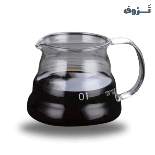 أبريق زجاج لقهوة V60