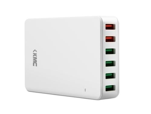 محطة شحن KMC كوالكم 6-USB PORT-12A موديل CW-06