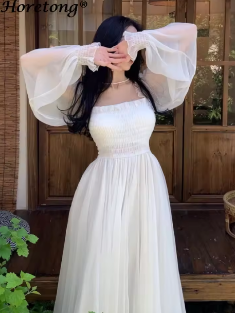 فساتين أبيض ماكسي أنيق