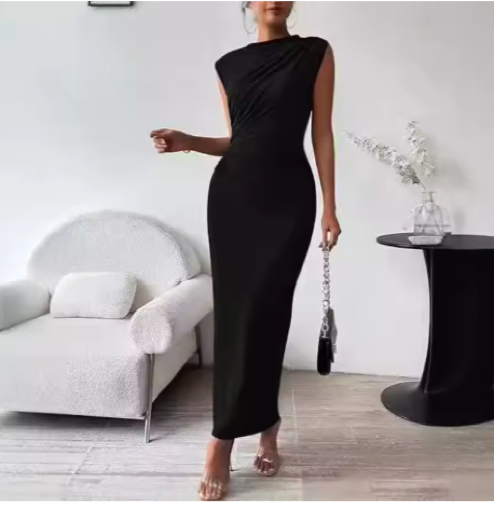 فستان نسائي ماكسي بدون اكمام