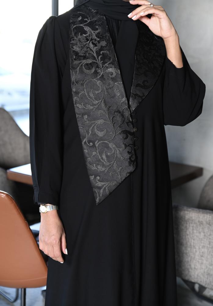 بليز قماش كريب مع تدخيلات جاكار فخم وانيق