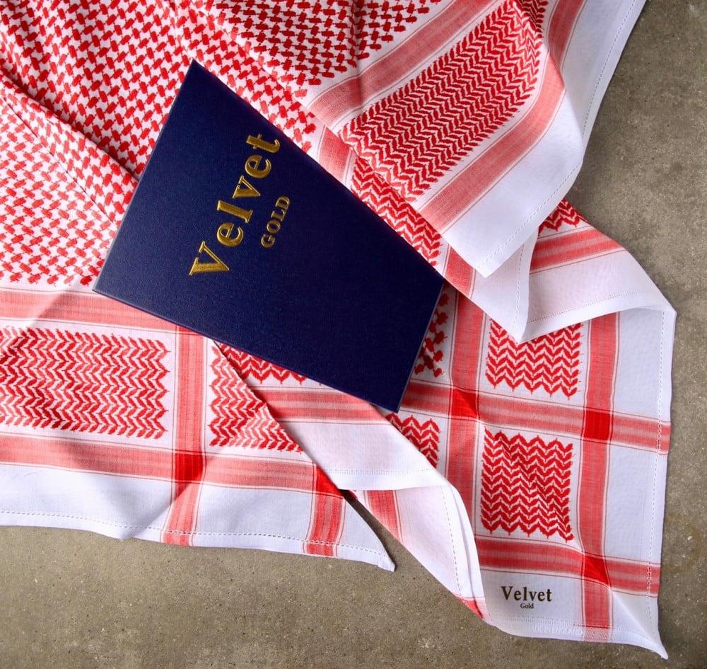 شماغ فلفت ختم ذهبى Velvet GOLD VIP ZV5