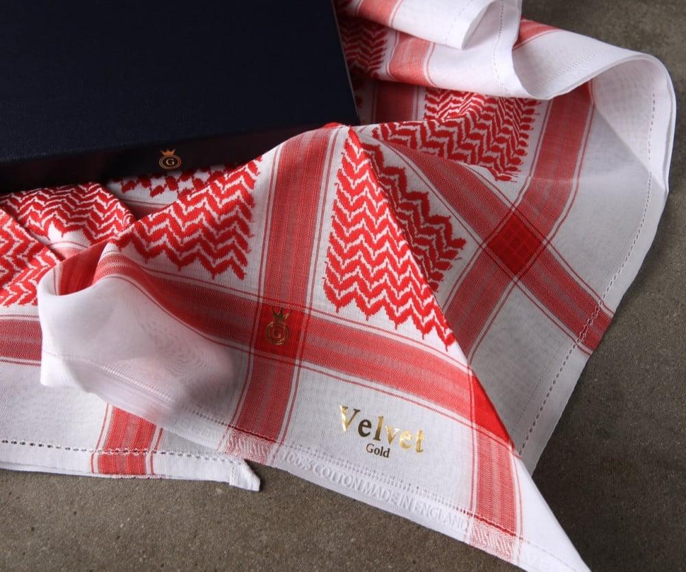 شماغ فلفت ختم ذهبى Velvet GOLD VIP ZV5