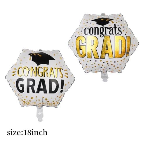 Graduation 18 inch balloon بالون تخرج ذهبي