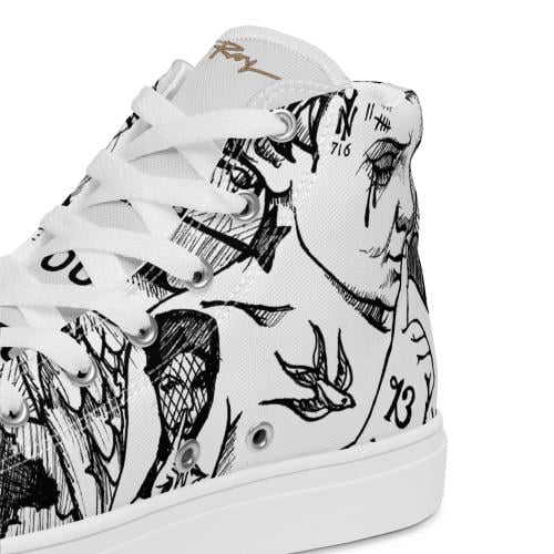 One Of One) Hight top canvas shoes)