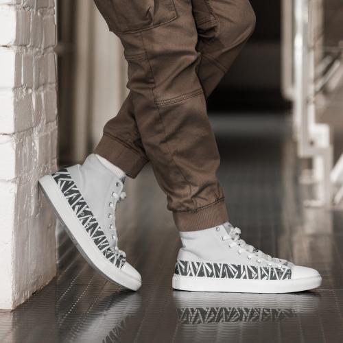 Hight top canvas shoes