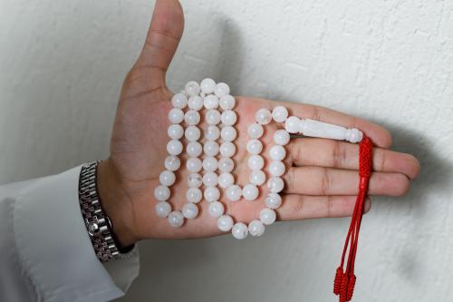 سبحة بكلايت أبيض كركوشه