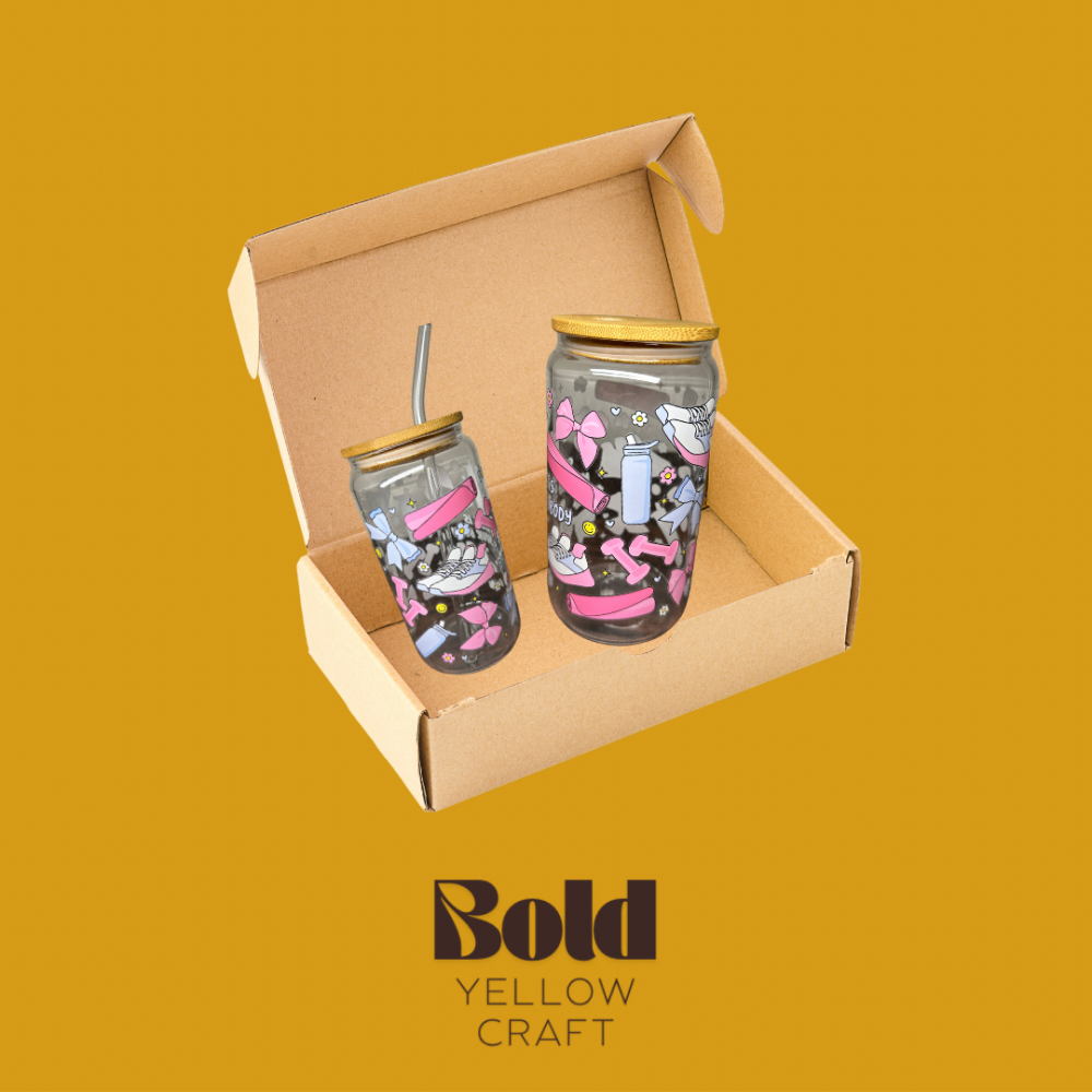 كوب زجاجي selfcare