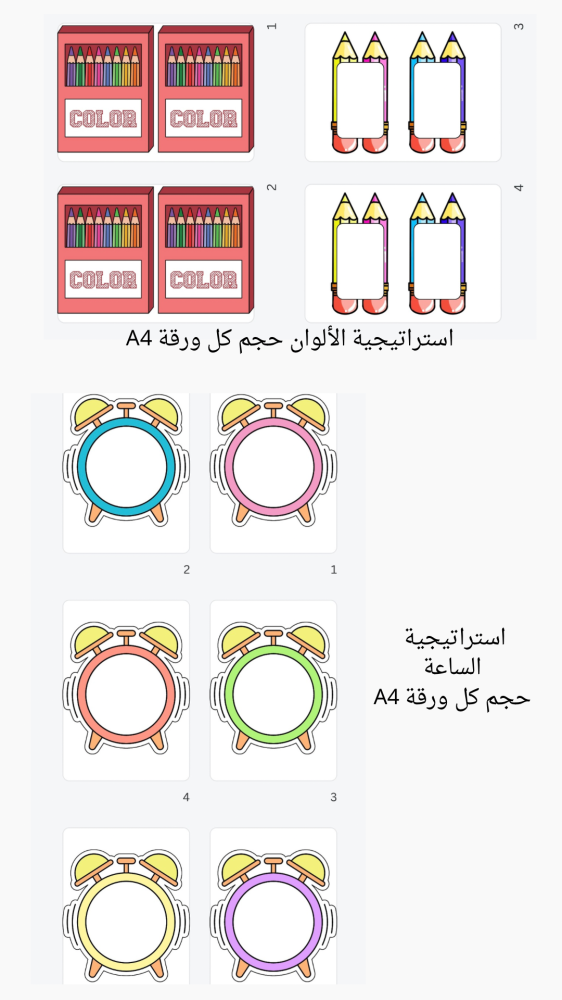 ١٥ استراتيجية تعلّم مفرغة جاهزة للطباعة