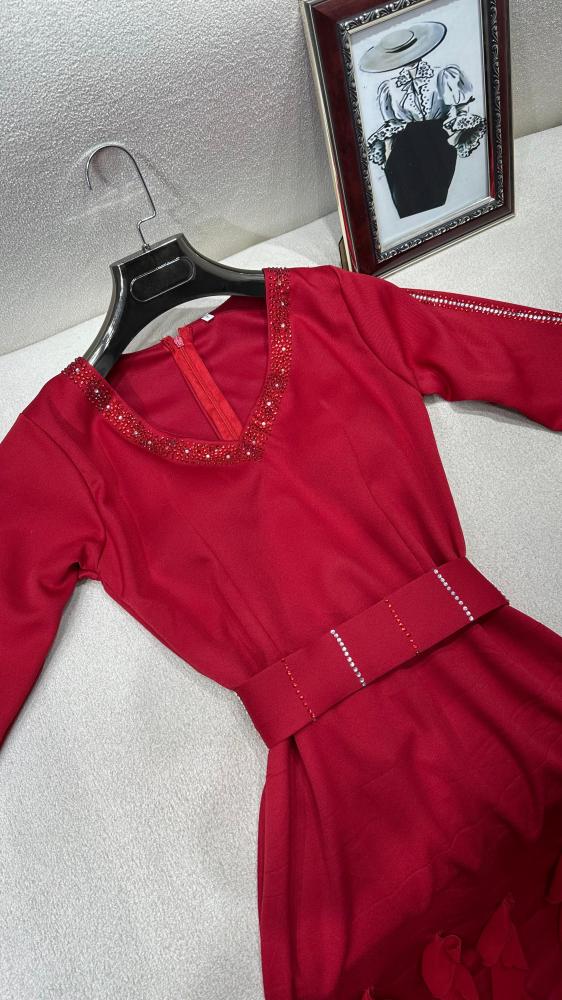 فستان سهرة تفته استرتش