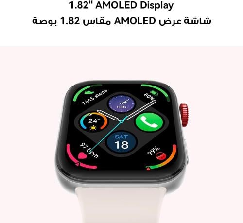 ساعة ذكية هواوي ووتش فيت 3 بشاشة اموليد 1.8 بوصة و...