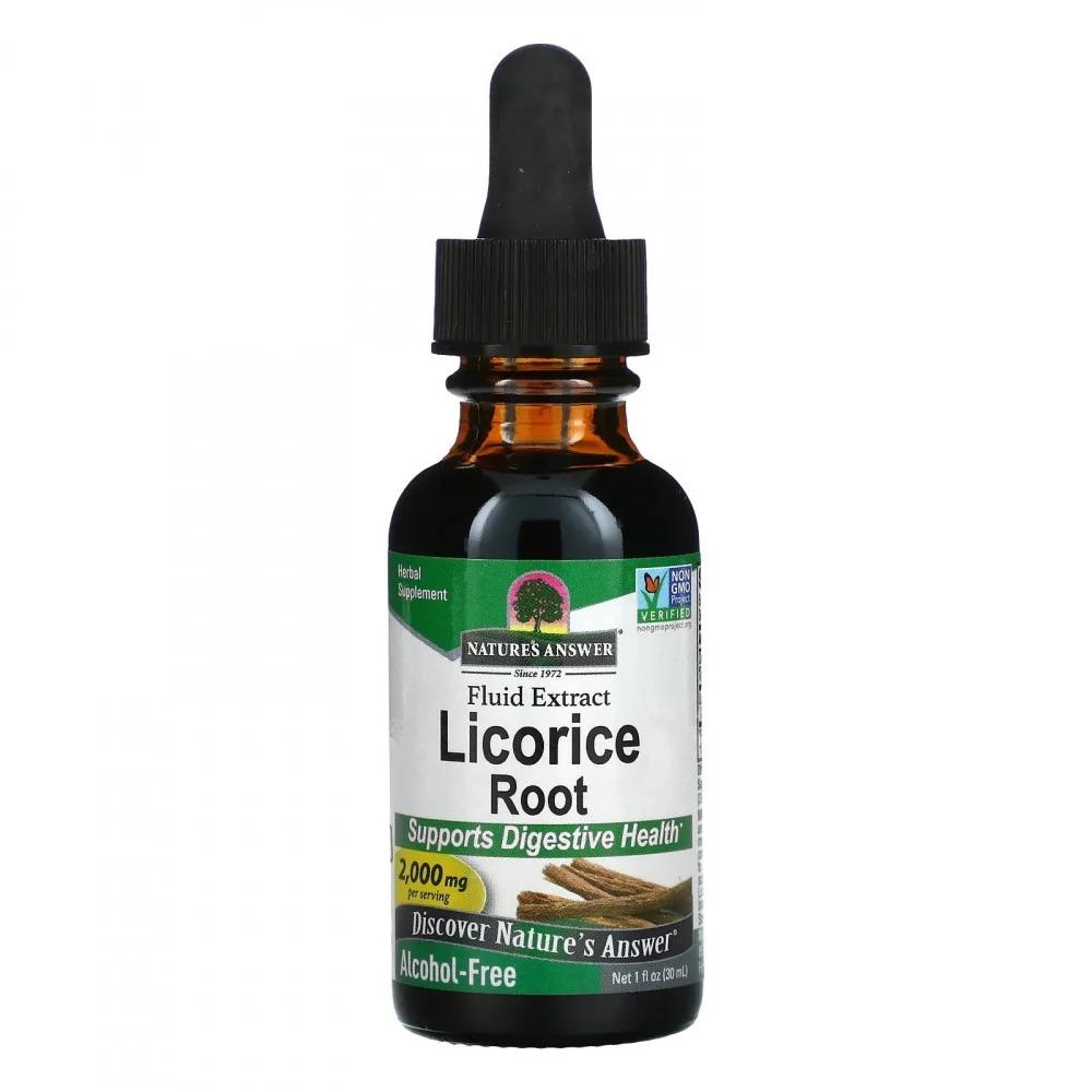 ناتورز أنسر - عرق السوس خالي من الكحول 30 مل / Nature's Answer Licorice Root Alcohol-Free 30ml