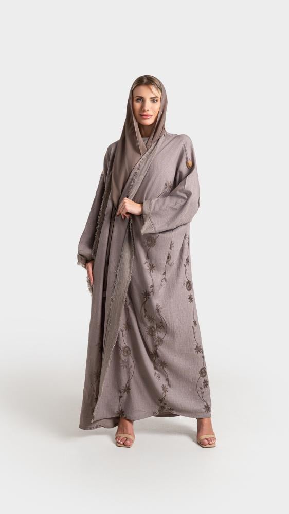 عباية ايه لاين  لون البيج البني RH26