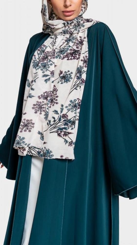 كلوش طايح حرير كوري تركوازي RH31