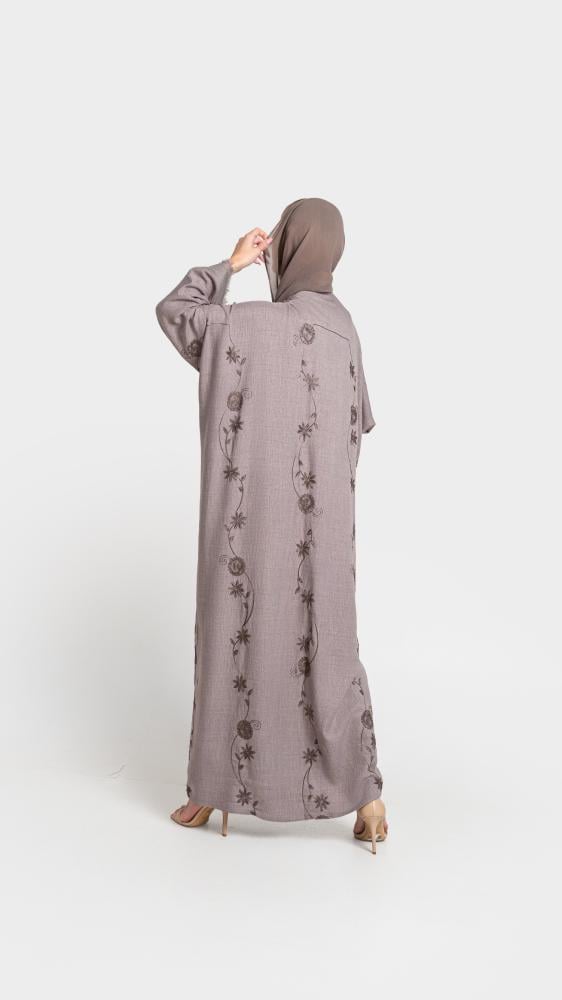 عباية ايه لاين  لون البيج البني RH26