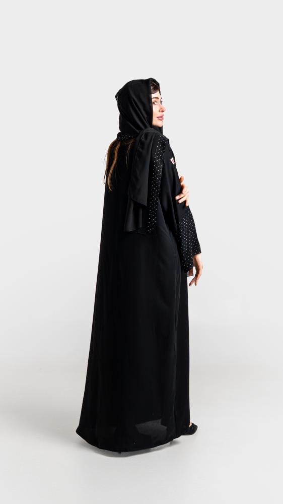 عبايه ربع كلوش قماش سفن ستار RH27