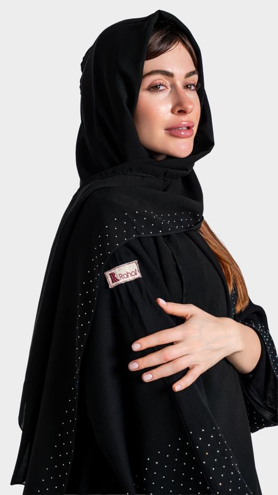 عبايه ربع كلوش قماش سفن ستار