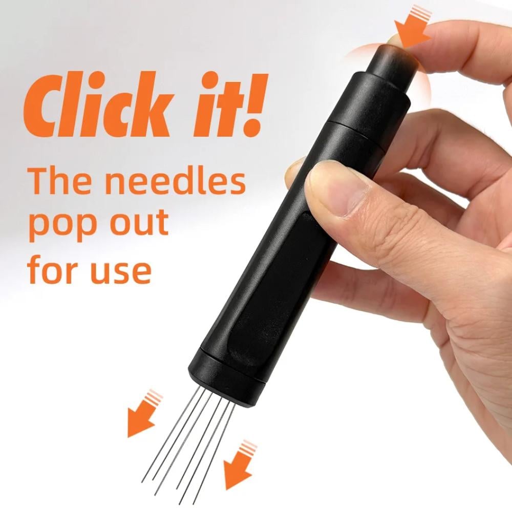 قابل للسحب WDT أداة اسبريسو فليك WDT أداة اسبريسو اثارة إبرة القهوة النمام 6 إبر تصغير أداة التوزيع