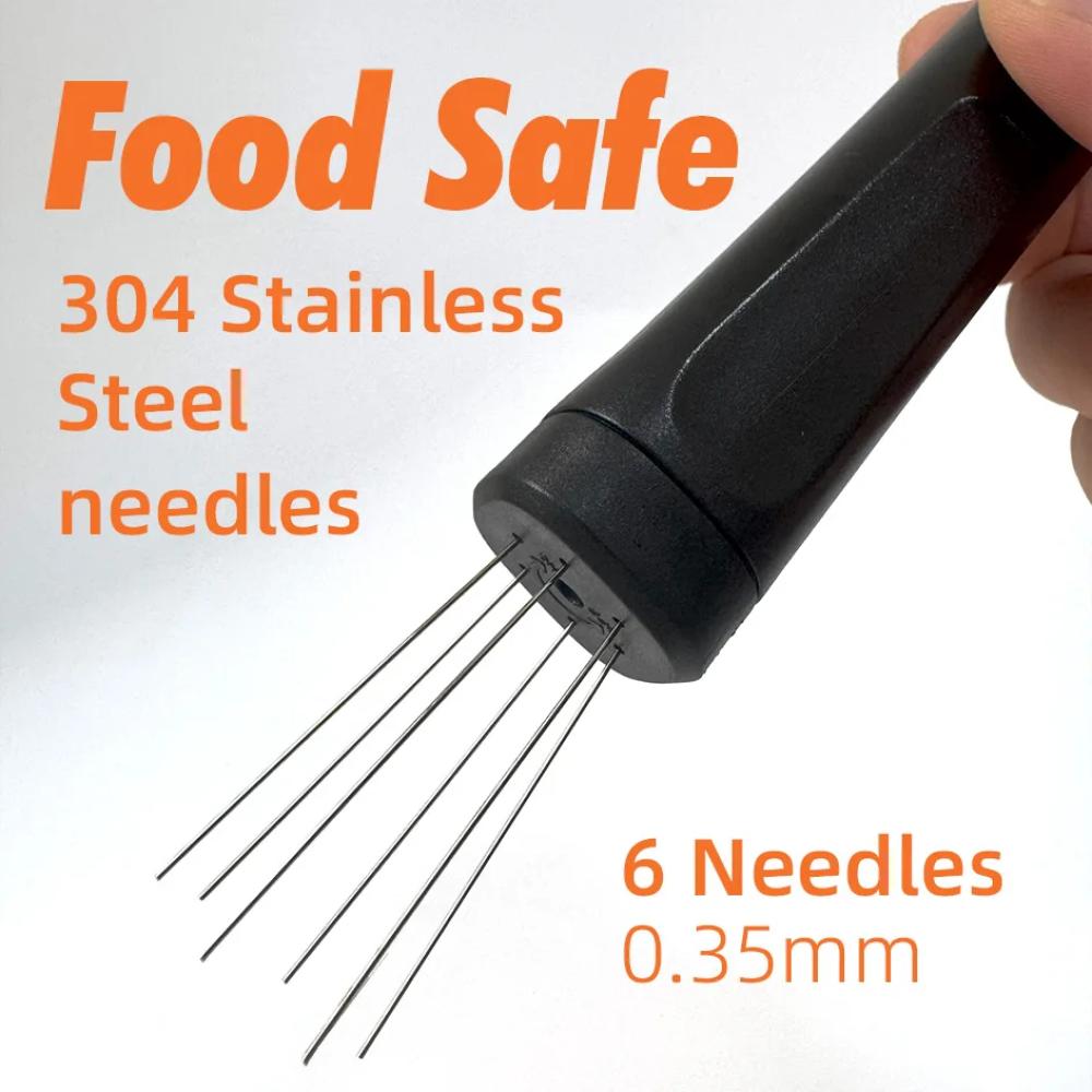 قابل للسحب WDT أداة اسبريسو فليك WDT أداة اسبريسو اثارة إبرة القهوة النمام 6 إبر تصغير أداة التوزيع