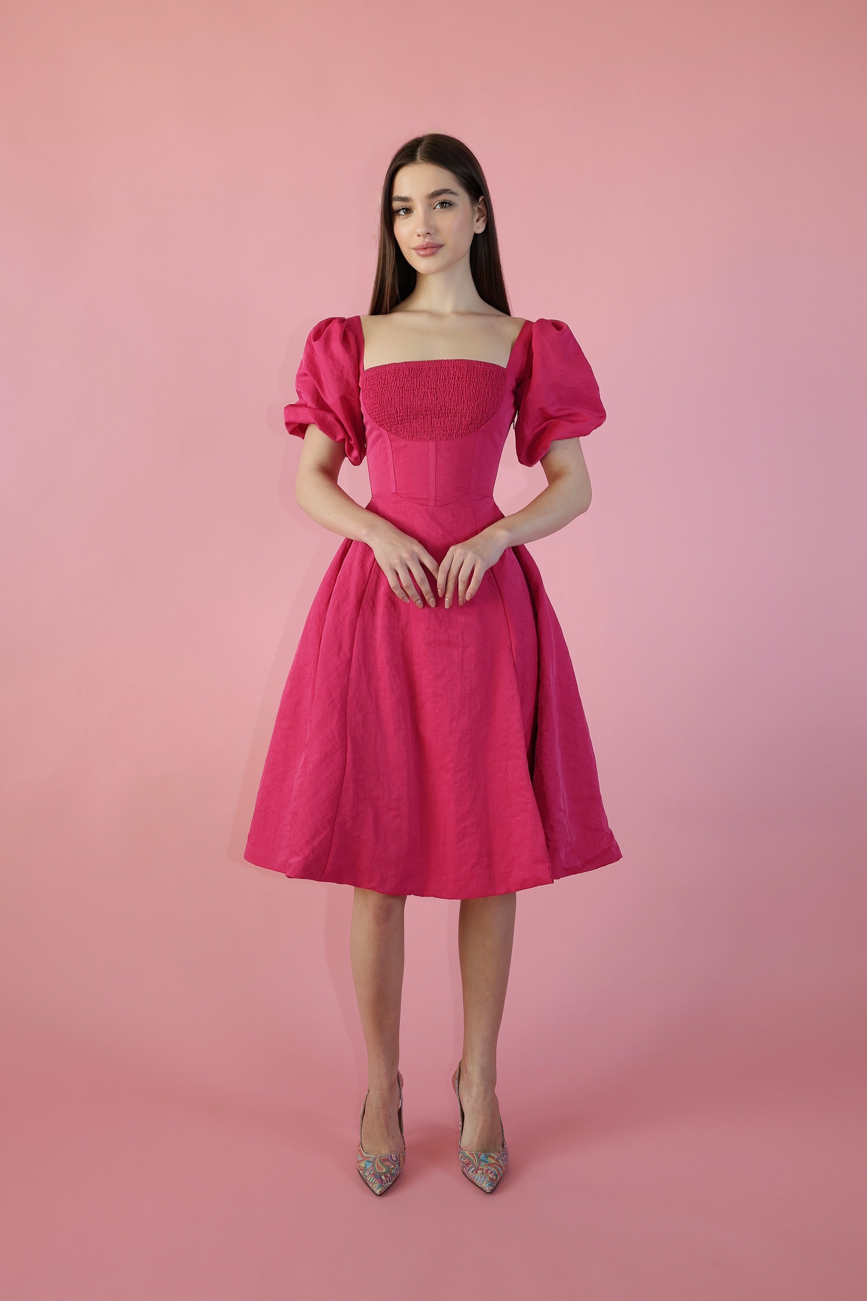 spanish cocktail dress Spanish Red Dress by Badgley Mischka