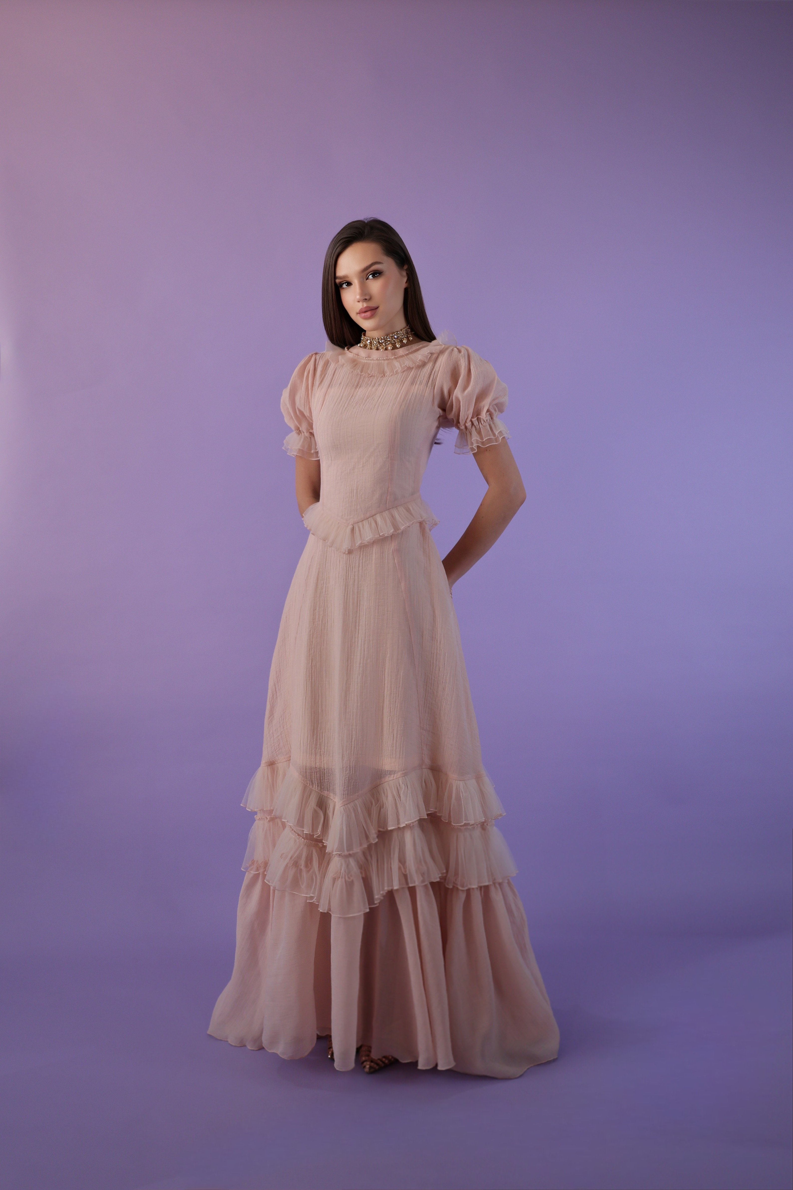 long dresses black Elegant Saylor Maxi Dress in Blue Melina Lace Maxi Blush Bridesmaid Dresses Size:4