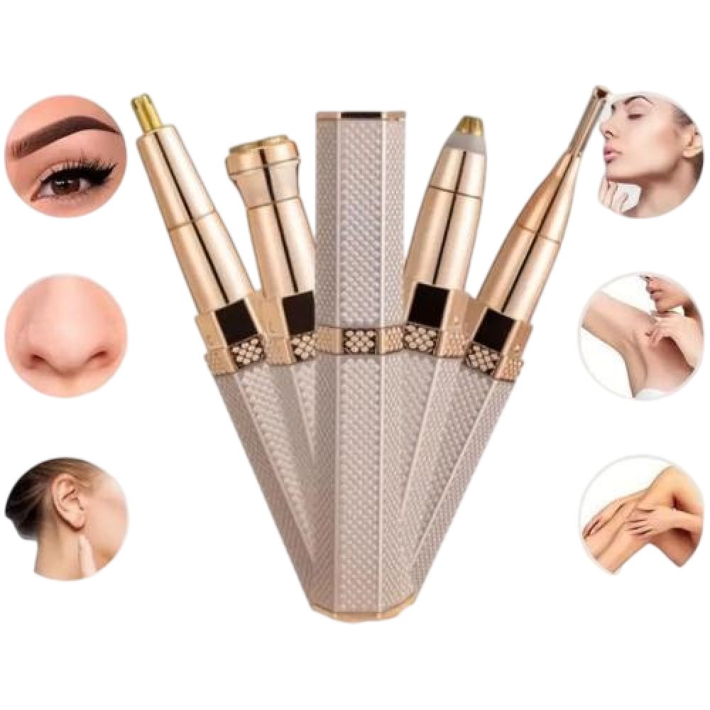 ماكينة حلاقة كهربائية 4 في 1 للنساء – قابلة لإعادة الشحن