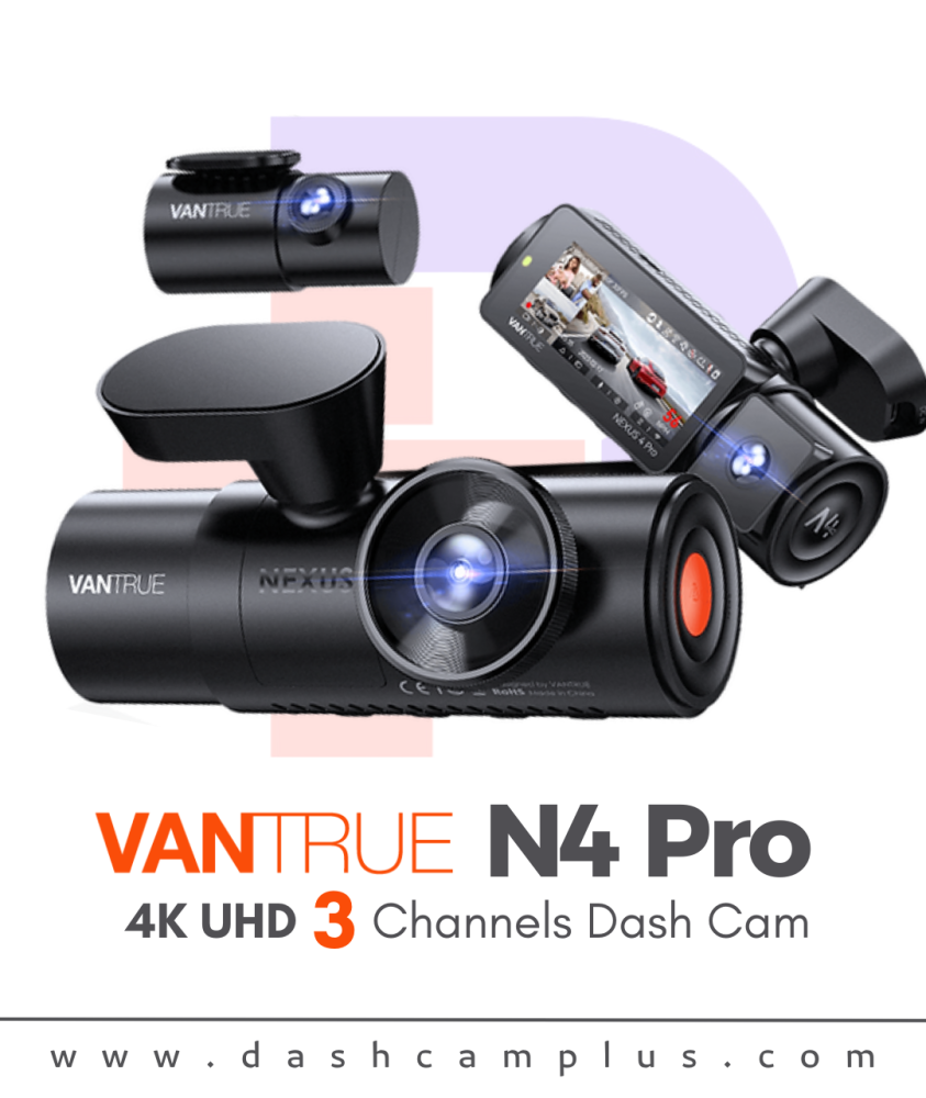 Dash Cam Triple - VANTRUE N4 Pro 4K UHD 3 Channels Dashcam ...