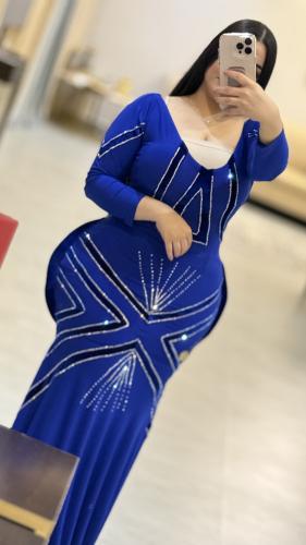 فستان استرتش بكرستال