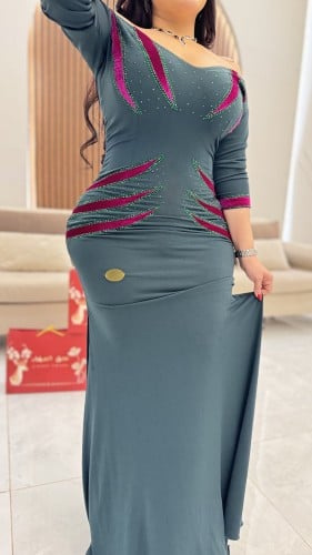 فستان استرتش ماسك بكرستال