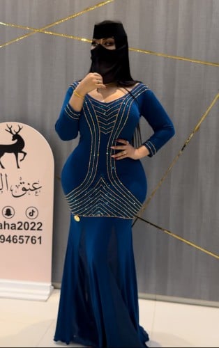 فستان استرتش ماسك بكرستال