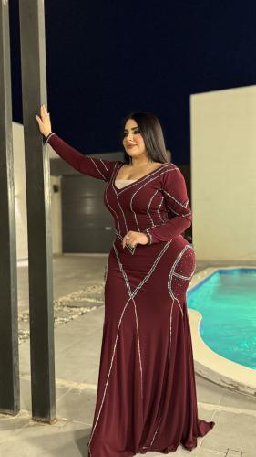 فستان استرتش بكرستال