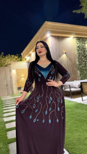 فستان استرتش كلوش بكرستال