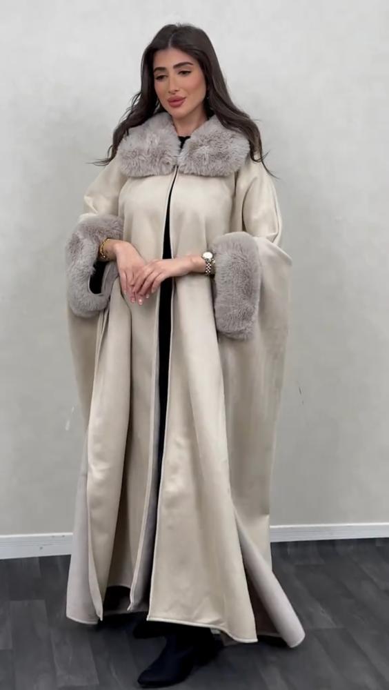 شال شتوي فاخر بفرو ناعم