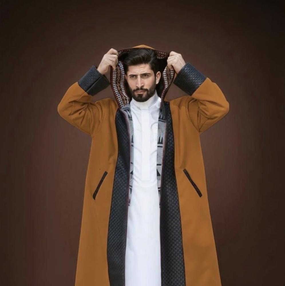 فروة رجالي شتوي دبل فيس أسود - جملي