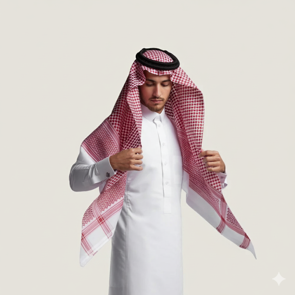 مقاس الشماغ المناسب