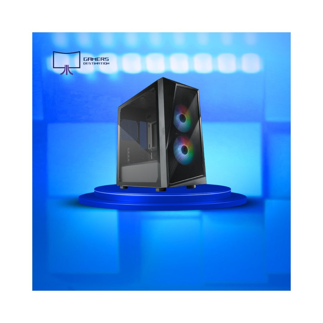 كيس للألعاب من كولر ماستر CMP 320 مقاس M-ATX, أسود