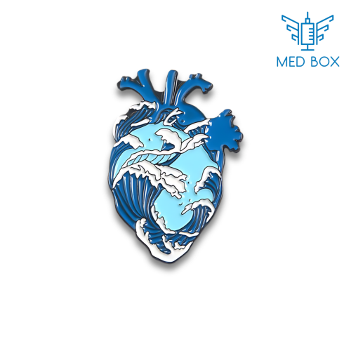 Wave-Heart Pin