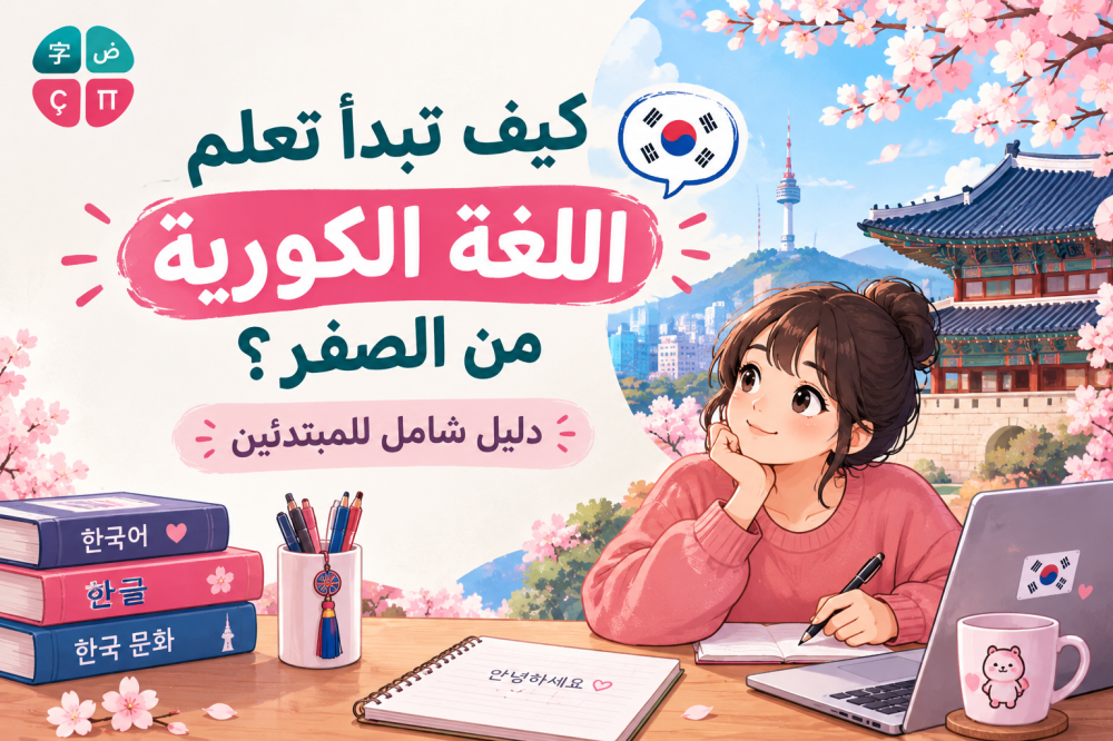 كيف تبدأ تعلم اللغة الكورية من الصفر؟ دليل شامل للمبتدئين